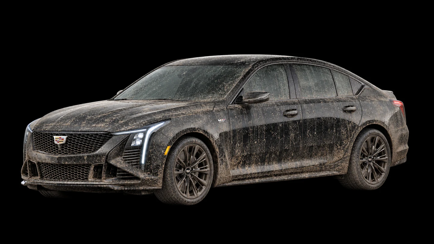 The same Blackwing covered in road dirt, ready for you to wipe clean